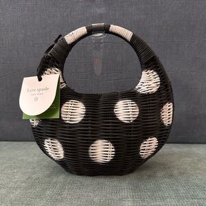 Kate Spade Black and White Polka Dot Shoulder Bag